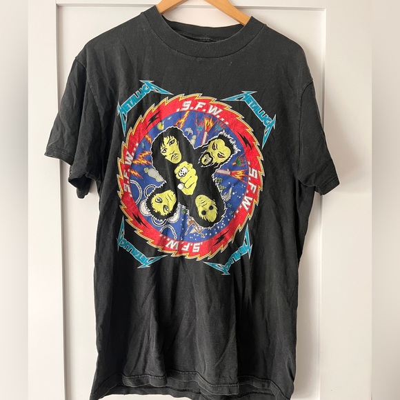 Rare Vintage 1996 Metallica Original Fan Club Tshirt Mens Large Black - Picture 3 of 3